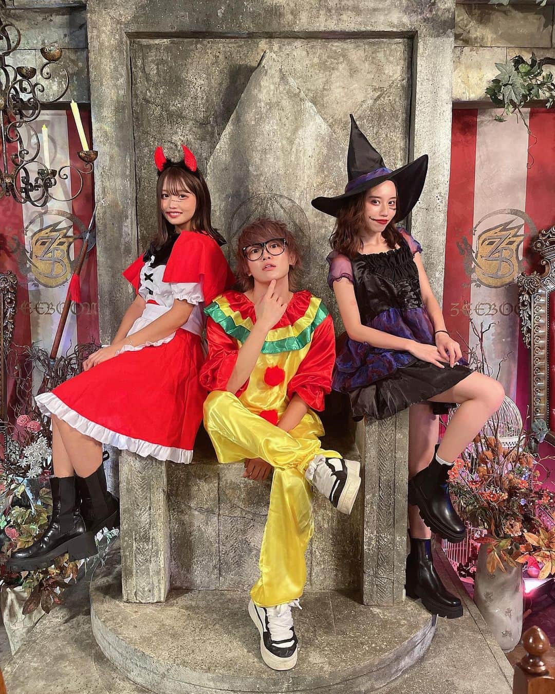 イニ（じん）さんのインスタグラム写真 - (イニ（じん）Instagram)「ハロウィンで仮装しました🎃 わいはサイコパスピエロ役をしました 役です。」10月31日 20時22分 - jinjin10272
