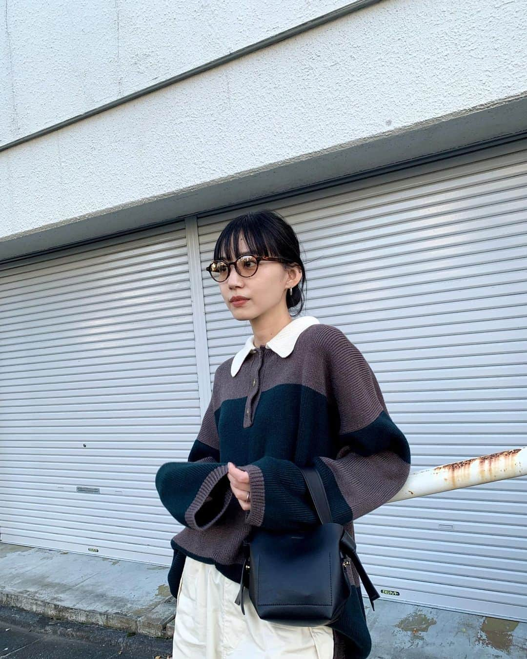 Shiho Sasakiさんのインスタグラム写真 - (Shiho SasakiInstagram)「🏉🧶🤍  ゆるずるだった日🫰🏻  #MOUSSY#MOUSSYSNAP #私服」11月7日 21時21分 - shihomurata0718