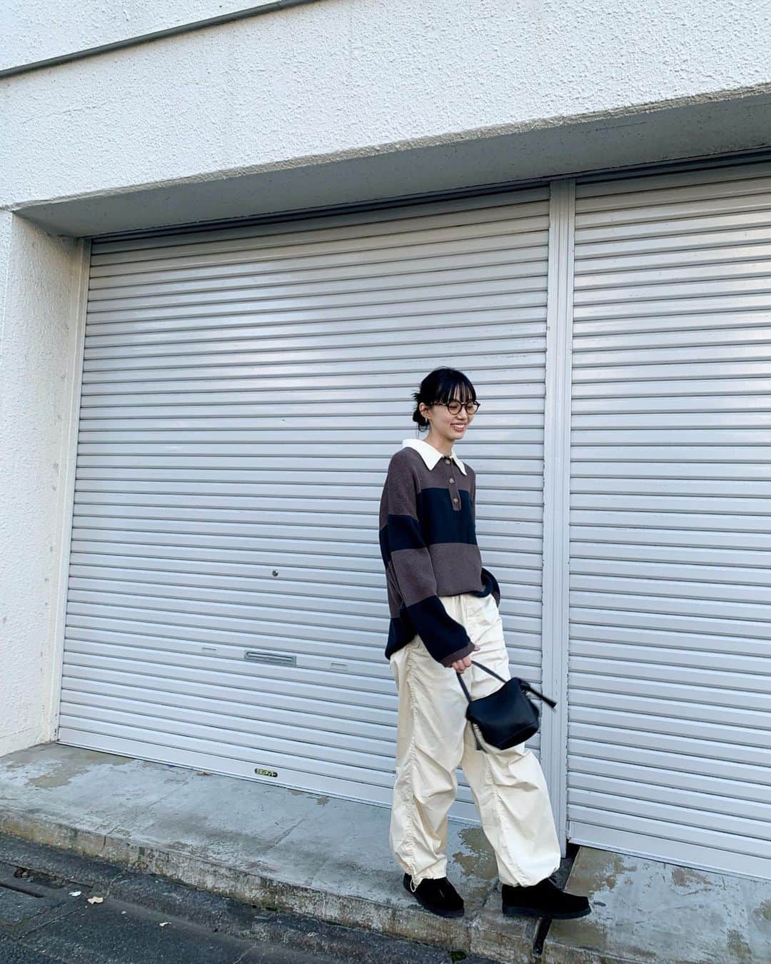 Shiho Sasakiさんのインスタグラム写真 - (Shiho SasakiInstagram)「🏉🧶🤍  ゆるずるだった日🫰🏻  #MOUSSY#MOUSSYSNAP #私服」11月7日 21時21分 - shihomurata0718