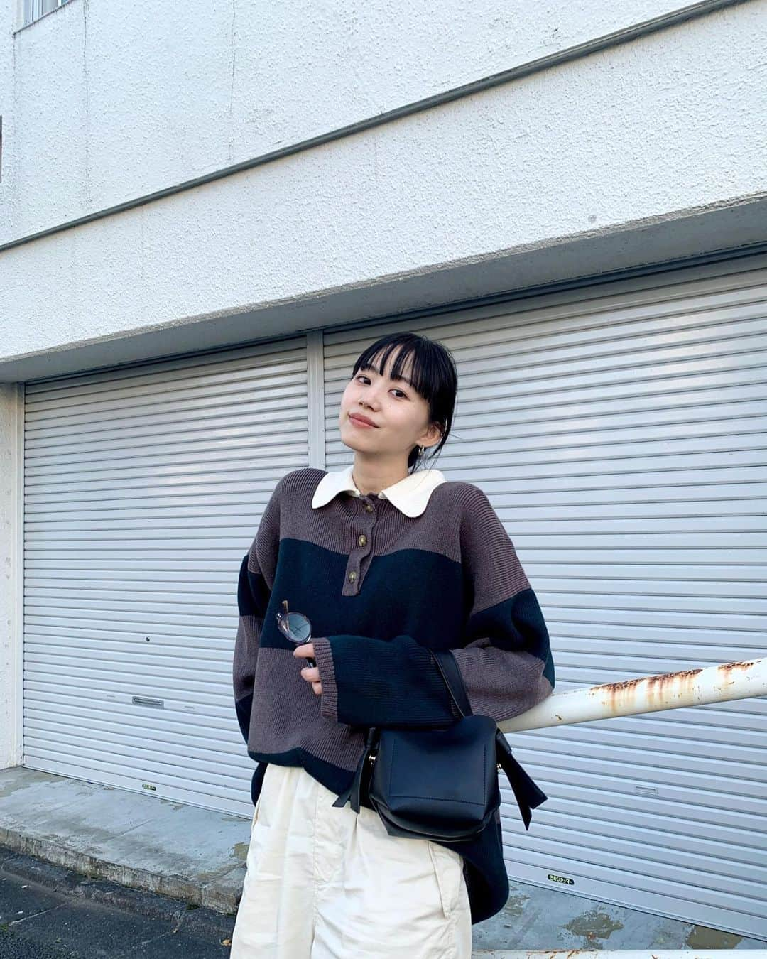 Shiho Sasakiさんのインスタグラム写真 - (Shiho SasakiInstagram)「🏉🧶🤍  ゆるずるだった日🫰🏻  #MOUSSY#MOUSSYSNAP #私服」11月7日 21時21分 - shihomurata0718