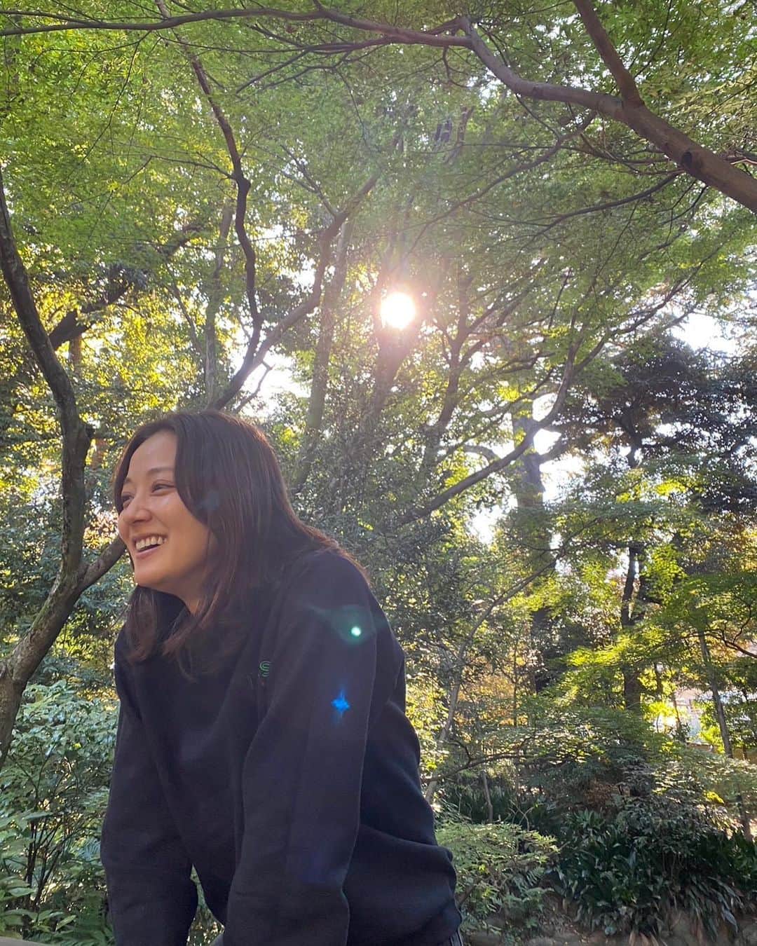 中越典子さんのインスタグラム写真 - (中越典子Instagram)「おはよう🌞  さ、今日も朝からバタバタと、始まりましたっ  樹木と太陽  私のパワー充電。  みなさんはどんな方法で、パワーを貰っていますか？  #樹木#太陽#充電」11月14日 9時30分 - nakagoshi_noriko.official