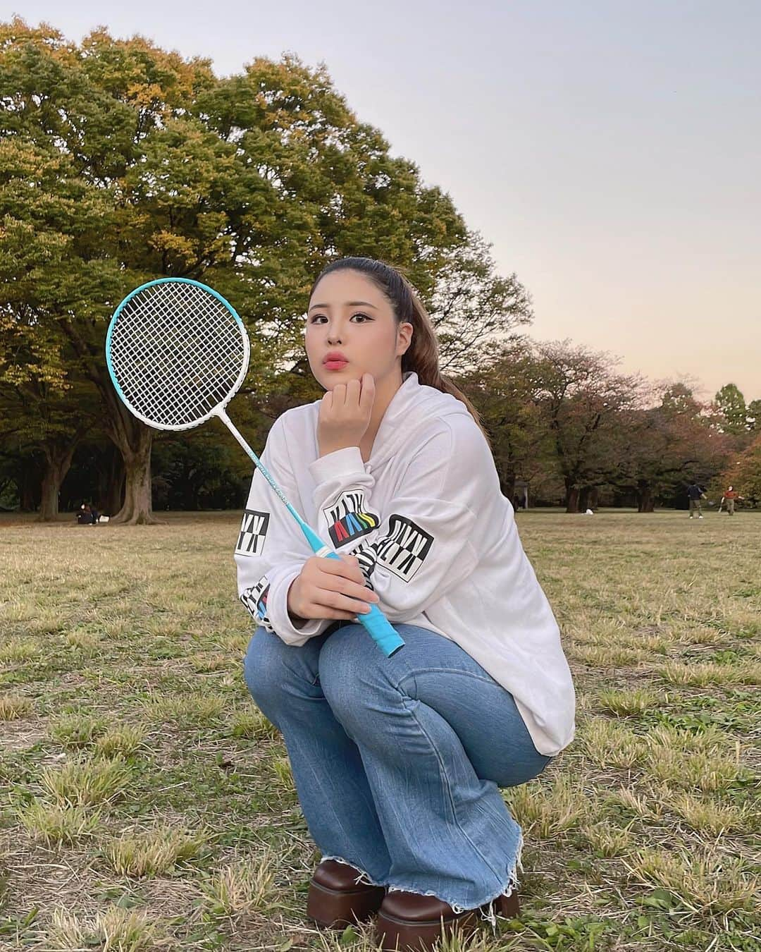 花宮レイさんのインスタグラム写真 - (花宮レイInstagram)「久々にバトミントンやった！🏸  体動かすと気持ちいいね！ すごい楽しかった  定期的にバドやりたい❤️  #花宮レイ#バトミントン#スポーツ女子」11月15日 19時59分 - hanamiya_lei2