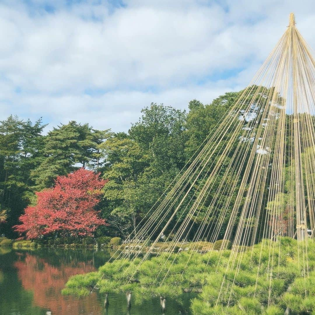 徳島えりかさんのインスタグラム写真 - (徳島えりかInstagram)「* 念願だった秋の兼六園へ☺️ ⁡ まぶしかったのか表情がいまいちですが笑 （あとニットの首元もよれてる） そんなことはどうでも良いくらい 美しかったです🍁 ⁡ 次は雪の兼六園も見たいな…☃️」11月16日 20時56分 - tokushima_erika