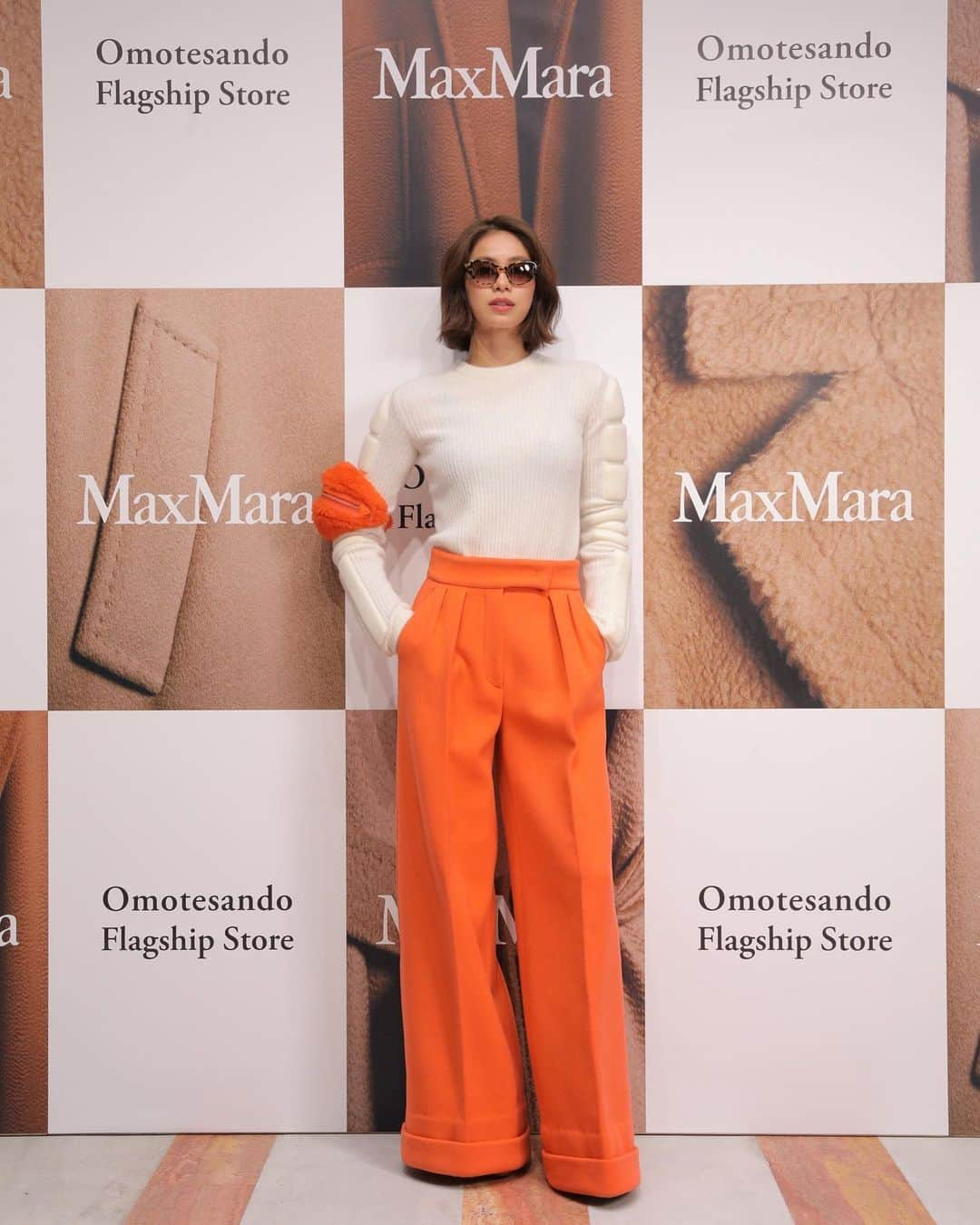 佐藤晴美さんのインスタグラム写真 - (佐藤晴美Instagram)「#MaxMara New concept store opens in Omotesando🧡🤎🧡  @maxmara  #マックスマーラ」11月18日 19時14分 - sato_harumi__official