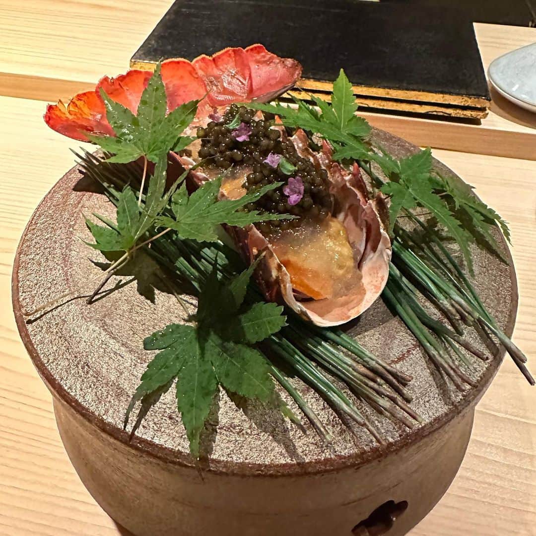 市原彩花さんのインスタグラム写真 - (市原彩花Instagram)「Japanese Omakase Restaurant @hamamotosg  You can eat authentic #kaiseki cuisine in Singapore. I was able to enjoy the taste of autumn in Japan🍁  シンガポールにある懐石料理店、濱本🥢 四季のないこの国でも秋を感じれる美しい料理に感動🍁 最初の一口、口に入れた瞬間に美味しすぎて衝撃が🫢 また必ず食べに行きたいです☺️  Wine selection @wonggang666  🍾 @champagnedavidleclapart  🍷 @comandogviticultores  #hamamoto#omakase#onemichelinstar#michelinstar#japanesefood#japaneseculture#sgfood#foodporn#sgfoodporn#singaporefoodie#champagne#sushi#sushilovers#sgeats#sgfoodie#シンガポールグルメ#singapore#シンガポール#singapura#海外生活#海外旅行#海外移住#シンガポール生活 #あーちゃんシンガポール」11月20日 21時30分 - ayaka_ichihara