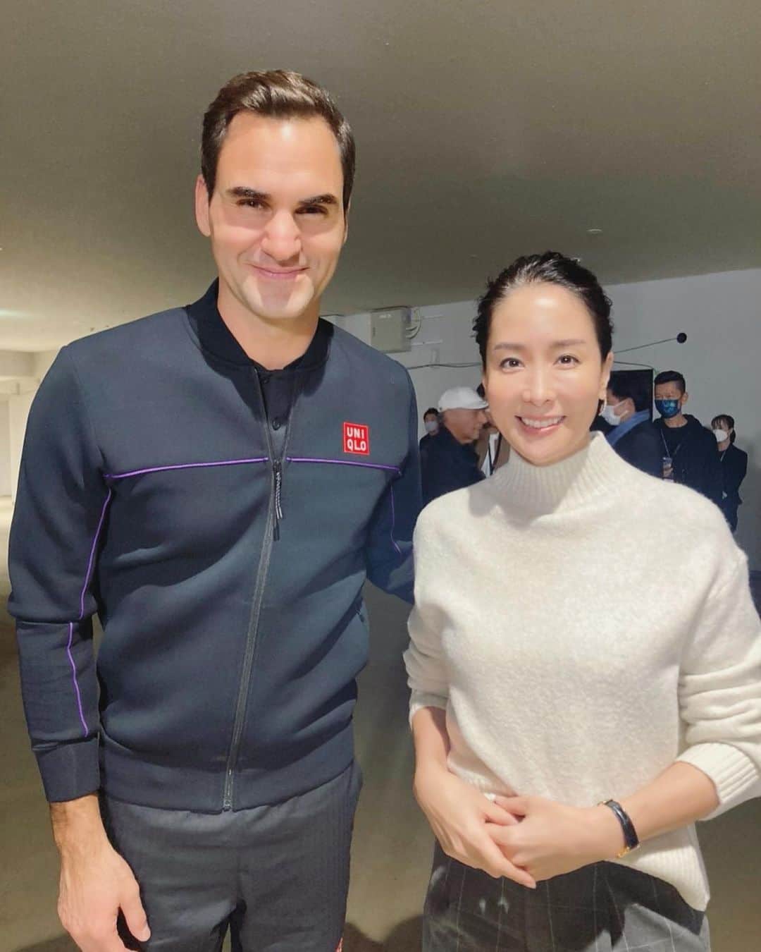 内田恭子さんのインスタグラム写真 - (内田恭子Instagram)「こんにちは。  先日有明で行われたUNIQLO Life Wear Day TOKYO 2022 with Roger FedererでMCをやらせていただきました。フェデラー選手とても気さくでいい方で、これぞ王者！錦織選手、国枝選手、リード選手が一同に集まりなんとも豪華な空間でした。  What an amazing day with Roger Federer, Kei Nishikori, Shingo Kunieda and Gordon Reid at UNIQLO Lifewear Day TOKYO 2022.  #uniqlo #rogerfederer #keinishikori #tennis #ユニクロ #ロジャーフェデラー #錦織圭 選手　#テニス #内田恭子 #kyokouchida」11月22日 14時52分 - kyoko.uchida.official