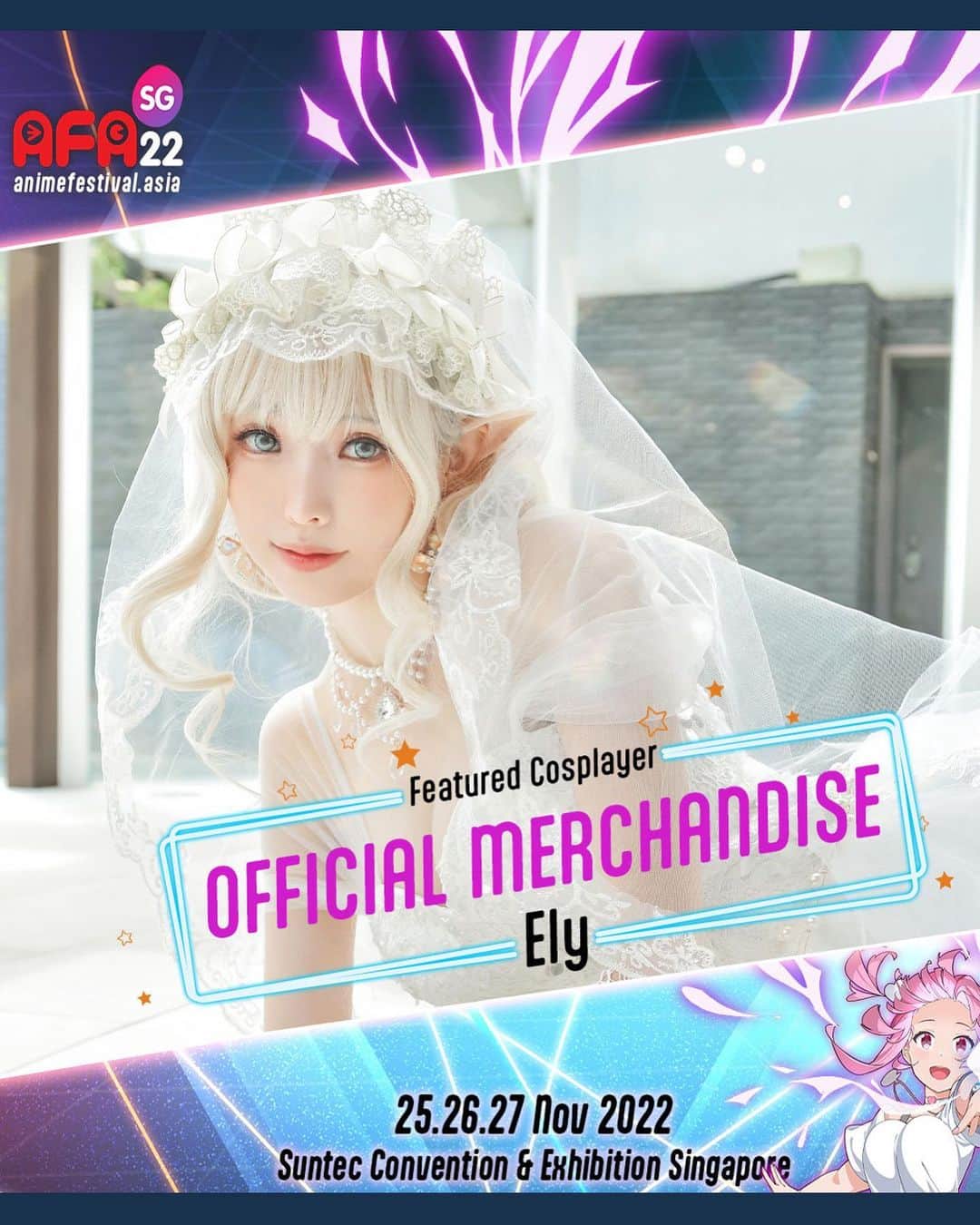 Elyさんのインスタグラム写真 - (ElyInstagram)「[✭Anime Festival Asia Singapore 2022✭] Ely's All goods will be selling at  AFA shop from Friday!! Also will have signing session~Can’t wait to see you all💕 E子要帶去AFASG22的作品有這些~! 周五開始就可以見到新加坡的大家啦~ 這次三天都有簽名活動~記得來找E子玩!!Σd(ゝ∀･) Visit Ely at Hall 404 Autograph Booth: ●Fri 25 Autograph session 1:00 pm/3:30pm ●Sat 26 Autograph session 11:00 am/3:00pm ●Sun 27 Autograph session 7:00pm  期待見到大家(*´◒`*)💕  #AFASG22 @animefestivalasia」11月23日 14時47分 - eeelyeee