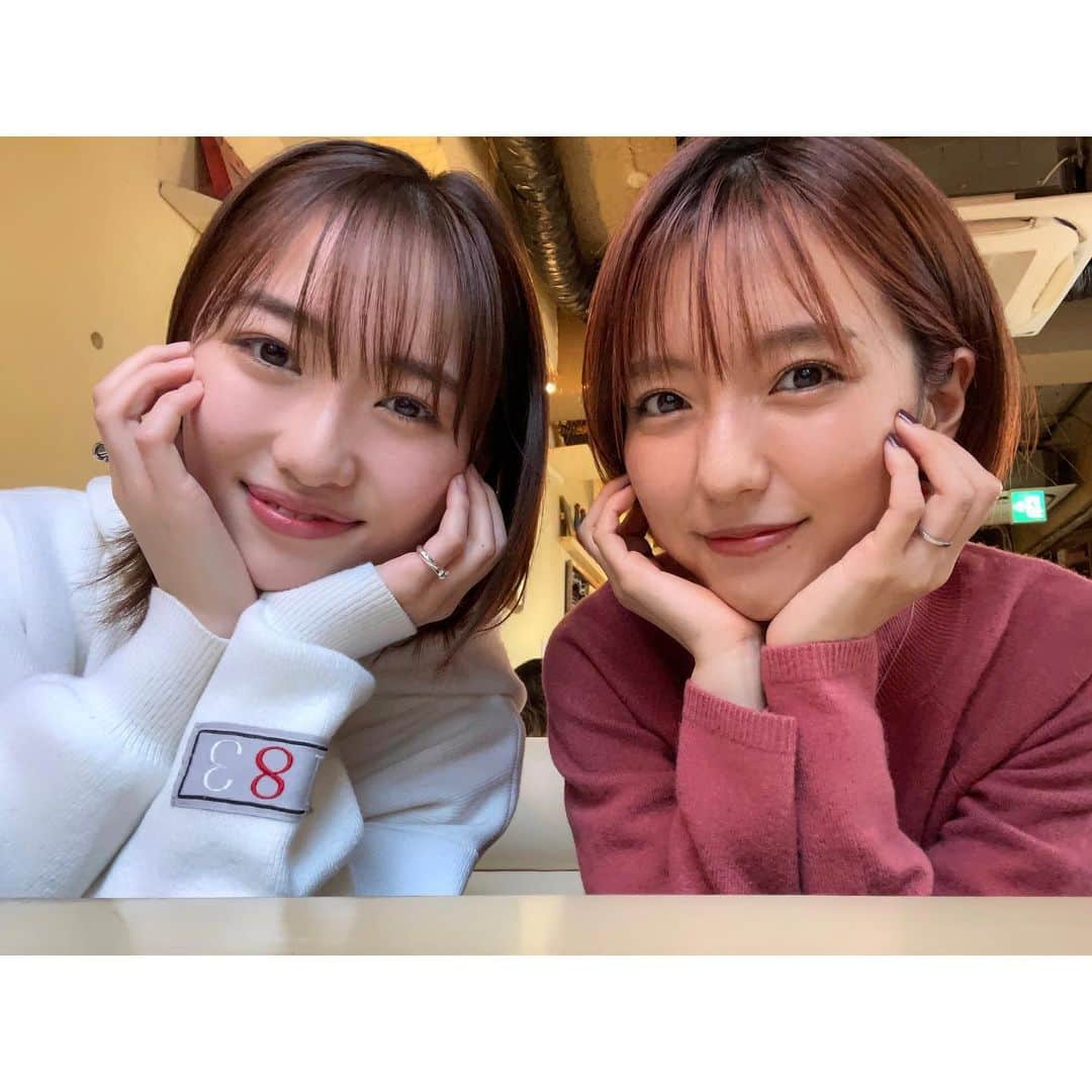 真野恵里菜さんのインスタグラム写真 - (真野恵里菜Instagram)「工藤遥ちゃんとランチをした日🍽 やっと2人だけで会えました💛 . . ちょこちょこ連絡は取っていたけど やっぱり直接会えると話すことたくさんで 終始会話が途切れることなく話し続けました😂✨ 可愛くて面白い箸置きをプレゼントしてくれたので いつもの日常が戻ってきたら使うのが楽しみ🤭 . . 犬会も実現させようね🐶🐶🐶 #仲間 #工藤遥 #楽しいランチ  #ハロプロエッグ」11月25日 9時15分 - erinamano_official