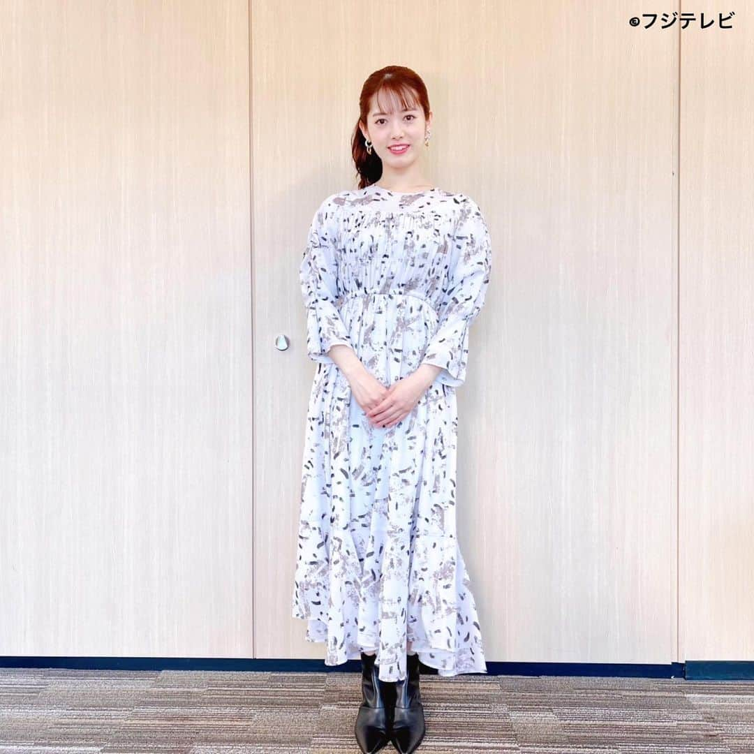 フジテレビ「めざましテレビ」さんのインスタグラム写真 - (フジテレビ「めざましテレビ」Instagram)「ファッション雑誌CanCamとコラボした お天気コーナー「きょう何着て行く？」 谷尻萌の毎日のコーデを紹介♪  １１月２５日（金）  【今日のコーデ】　 ・ブルゾン→ @mystrada_official ３万８００円 ・ワンピース→ @rirandture_official ２万４７５０円 ・靴→ @kanematsu_official 　　　　　　３万８５００円 ・イヤリング→ @mimi33_official 　　　　３７４０円    【コーデのポイント】 ボリューミーなボアコートであったかわいく🤭✨  華やかなプリントワンピに羽織ると ガーリーカジュアルなイメージに😘  外に長時間いる日にぴったりな着こなしです❗️         #めざましテレビ #きょう何着て行く？ #谷尻萌 #今日のコーデ #コーデ #CanCam #今日のファッション#ootd #きょう何着て行く？は月〜金朝6時22分ごろ放送📺  #もえちゃん #きれいめコーデ #きれいめカジュアル #大人コーデ #冬コーデ #オフィスカジュアル #上品コーデ #アナウンサー衣装」11月25日 17時01分 - mezamashi.tv