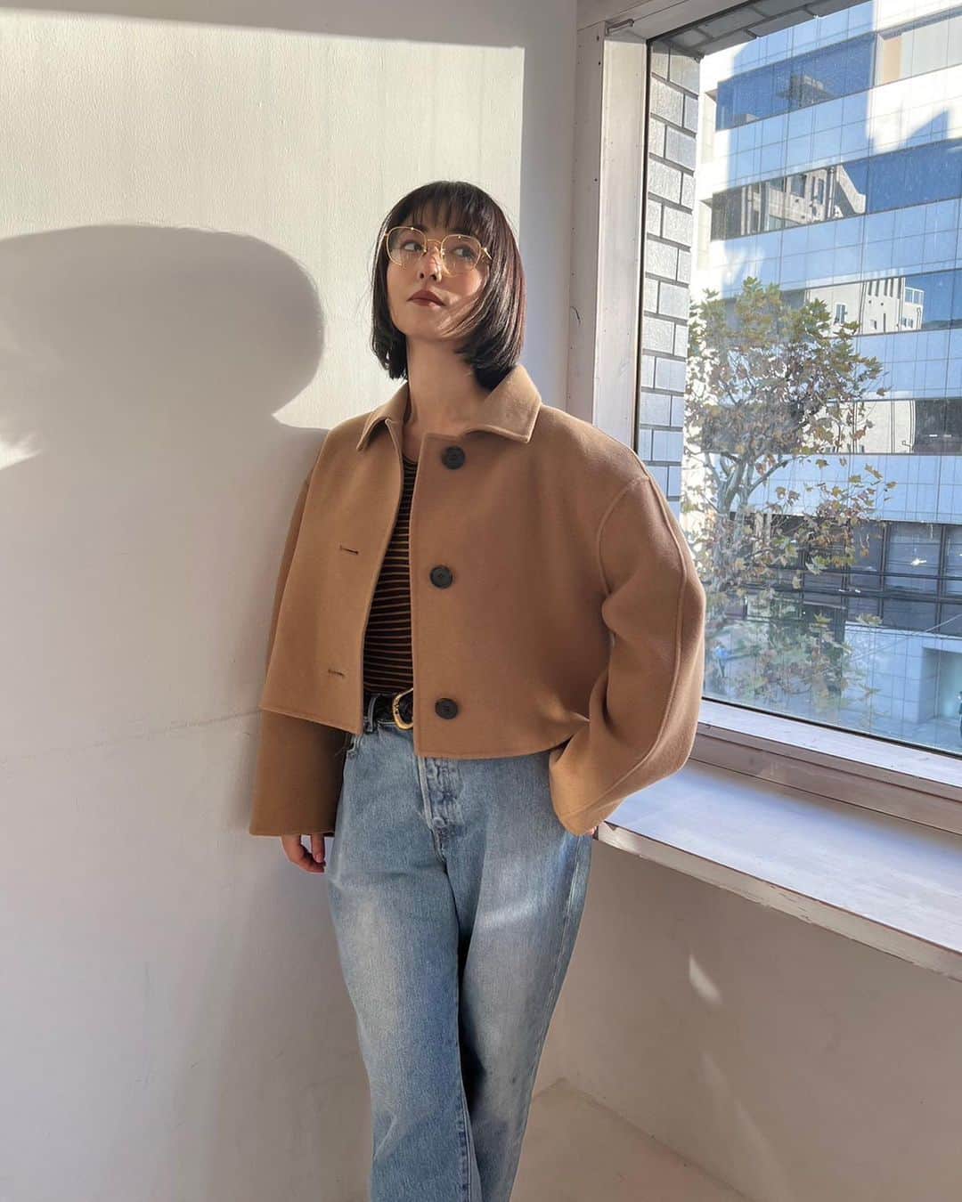 MEGUMIさんのインスタグラム写真 - (MEGUMIInstagram)「最近はこんな格好でお送りいたしました🌙💕 一枚目のアウターめちゃ可愛くないですか？ こちらは 親戚のような @stylist_kumisaito_ が立ち上げたブランド　@nave_jp の物です。  一枚で洒落た雰囲気が出る洋服を作るのが得意なくクミちゃんの新ブランド！  マジ可愛いから是非に是非に⚡️」11月27日 16時06分 - megumi1818