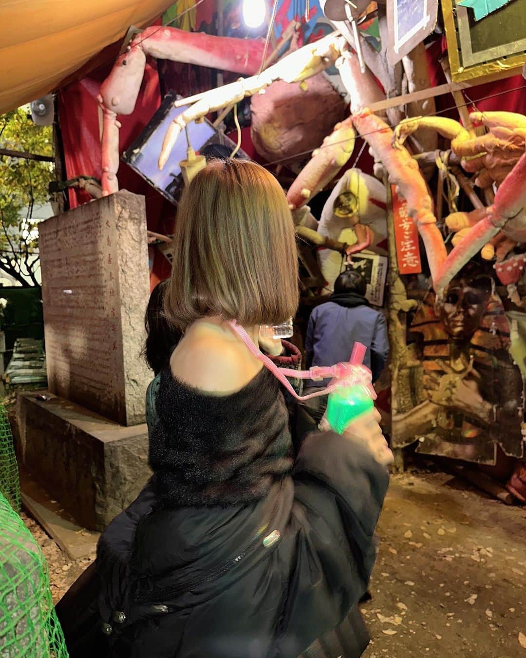 清水里香さんのインスタグラム写真 - (清水里香Instagram)「⁡ ⁡ お祭りかてぃー🏮 ⁡ ⁡ ⁡ ⁡ ⁡ #酉の市 #新宿 #花園神社」11月29日 20時38分 - partyyy_chu