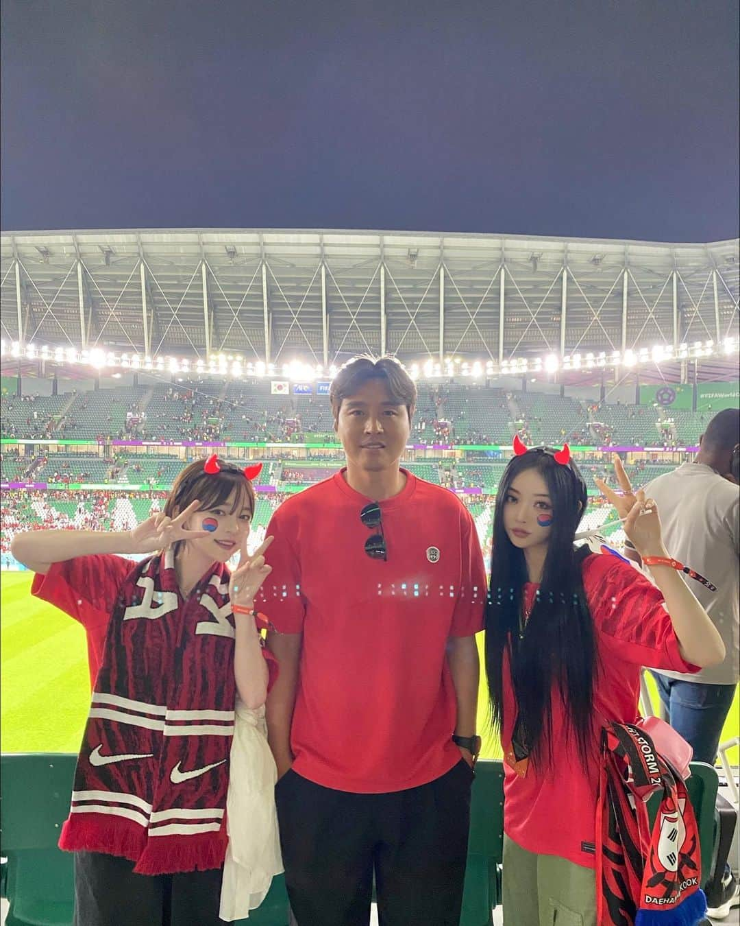 カン・テリさんのインスタグラム写真 - (カン・テリInstagram)「카타르 와서 월드컵 직관도 해보구⚽️너무 재미있었댜✌🏻」11月29日 21時49分 - taeri__taeri