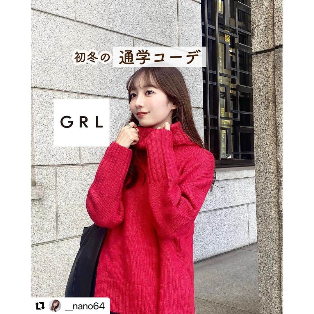 GRLさんのインスタグラム写真 - (GRLInstagram)「【👆画像をタップすると購入できるよ👆】 @__nano64 さん にGRL商品着用して頂いております💕 ありがとうございます✨ . @grl_official #グレイル #grl #プチプラ #ootd #fashion #プチプラコーデ #outfit #ファッション #可愛い #かわいい #コーデ #コーディネート #cute #大人カジュアル #カジュアルコーデ #GRL購入品 #グレイル購入品 #購入品 #grlコーデ #グレイルコーデ #ニットトップス #レザーパンツ #マーメイドスカート」11月30日 11時14分 - grl_official