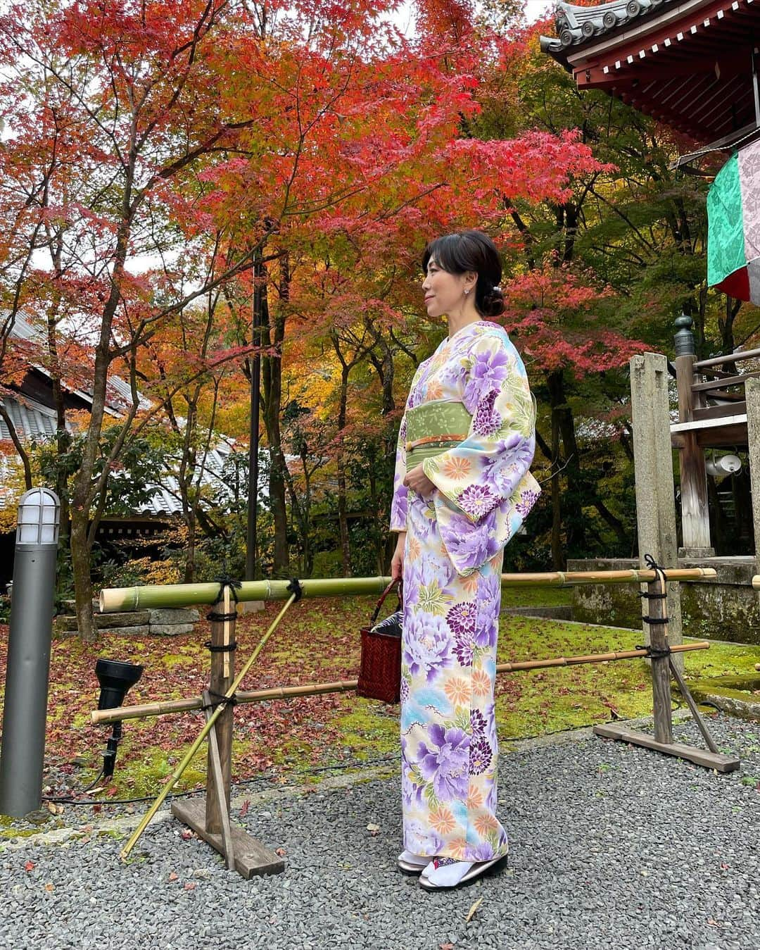 ImotoEtsuyo さんのインスタグラム写真 - (ImotoEtsuyo Instagram)「紅葉が美しい季節🍁 着物を着て 京都の紅葉の穴場スポットとしても 有名な永観堂「禅林寺」へ。  イロハモミジを中心に 境内約3000本のモミジが見られます🍁  綺麗すぎた。 ・ ・ 私が着ているのは レンタル花かんざし @kimonohanakanzashi のお着物。  ・ まずは着物選び→ヘアセット→ 着付け→草履・バッグ選び→完成！ 後は、着物を着てお出かけ。 ・  ここ、京都で夜まで営業している レンタル着物は 『花かんざし』だけ。  祇園祭など 季節ライトアップの時間まで 着物を着て観光ができます。  ゆっくり観光も楽しめますね。  ・ #ライトアップ　は #高台寺　へ。 その様子はまた投稿しますね。 ・ ・ 『花かんざし』は 人気のエリアの蹴上インクラインや 平安神宮や南禅寺の近くです。  〜店舗情報〜 予約お問い合わせ 075-341-7711 地下東西線　【東山駅】徒歩7分 営業時間　9時〜21時  大型バスも横付け可 個人のお客様も駐車場あり。 ・  〜〜私の投稿を見たという方は 花飾りが無料になるそう🤍 京都に行かれる際は是非！ ・  #絶景 #モミジの永観堂 #紅葉の名所 #美しい景色 #京都 #紅葉 #kyoto  #タビジョ  #人気スポット #蹴上インクライン　#着物レンタル花かんざまし  #着物  #着物ヘア  #着物デート　 #観光  #京都デート #京都 #着物レンタル  #平安神宮　#京都カフェ　#南禅寺」11月30日 21時06分 - bisuhada