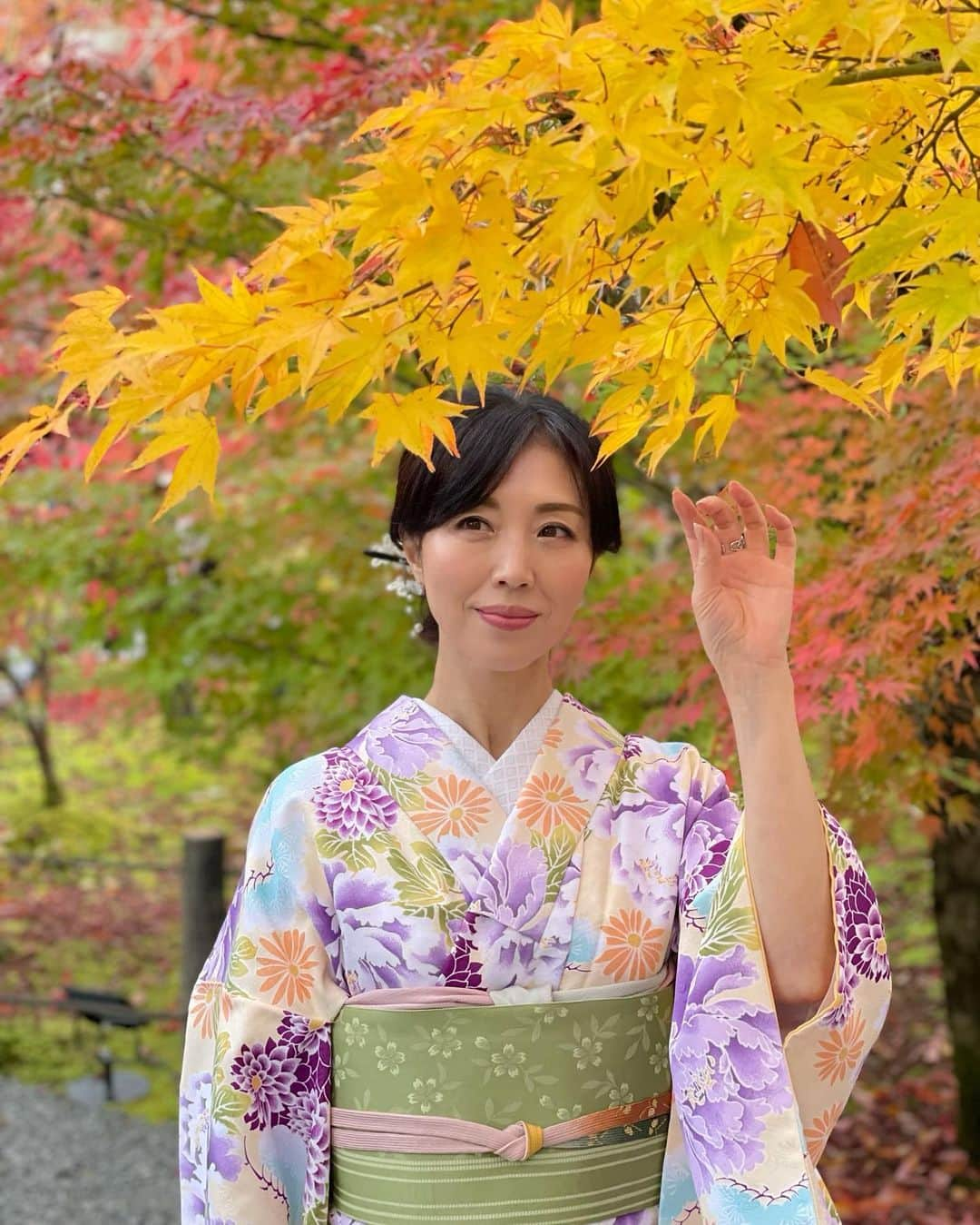 ImotoEtsuyo さんのインスタグラム写真 - (ImotoEtsuyo Instagram)「紅葉が美しい季節🍁 着物を着て 京都の紅葉の穴場スポットとしても 有名な永観堂「禅林寺」へ。  イロハモミジを中心に 境内約3000本のモミジが見られます🍁  綺麗すぎた。 ・ ・ 私が着ているのは レンタル花かんざし @kimonohanakanzashi のお着物。  ・ まずは着物選び→ヘアセット→ 着付け→草履・バッグ選び→完成！ 後は、着物を着てお出かけ。 ・  ここ、京都で夜まで営業している レンタル着物は 『花かんざし』だけ。  祇園祭など 季節ライトアップの時間まで 着物を着て観光ができます。  ゆっくり観光も楽しめますね。  ・ #ライトアップ　は #高台寺　へ。 その様子はまた投稿しますね。 ・ ・ 『花かんざし』は 人気のエリアの蹴上インクラインや 平安神宮や南禅寺の近くです。  〜店舗情報〜 予約お問い合わせ 075-341-7711 地下東西線　【東山駅】徒歩7分 営業時間　9時〜21時  大型バスも横付け可 個人のお客様も駐車場あり。 ・  〜〜私の投稿を見たという方は 花飾りが無料になるそう🤍 京都に行かれる際は是非！ ・  #絶景 #モミジの永観堂 #紅葉の名所 #美しい景色 #京都 #紅葉 #kyoto  #タビジョ  #人気スポット #蹴上インクライン　#着物レンタル花かんざまし  #着物  #着物ヘア  #着物デート　 #観光  #京都デート #京都 #着物レンタル  #平安神宮　#京都カフェ　#南禅寺」11月30日 21時06分 - bisuhada