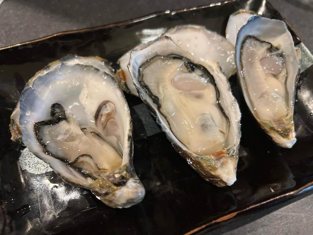 茜さやさんのインスタグラム写真 - (茜さやInstagram)「牡蠣…🤤💓  #牡蠣　#日本酒　#甘海老　#日本食　#生牡蠣　#oyster #oysters #tokyogourmet #japanesesake #shrimp #sake」12月4日 2時03分 - saya.akane