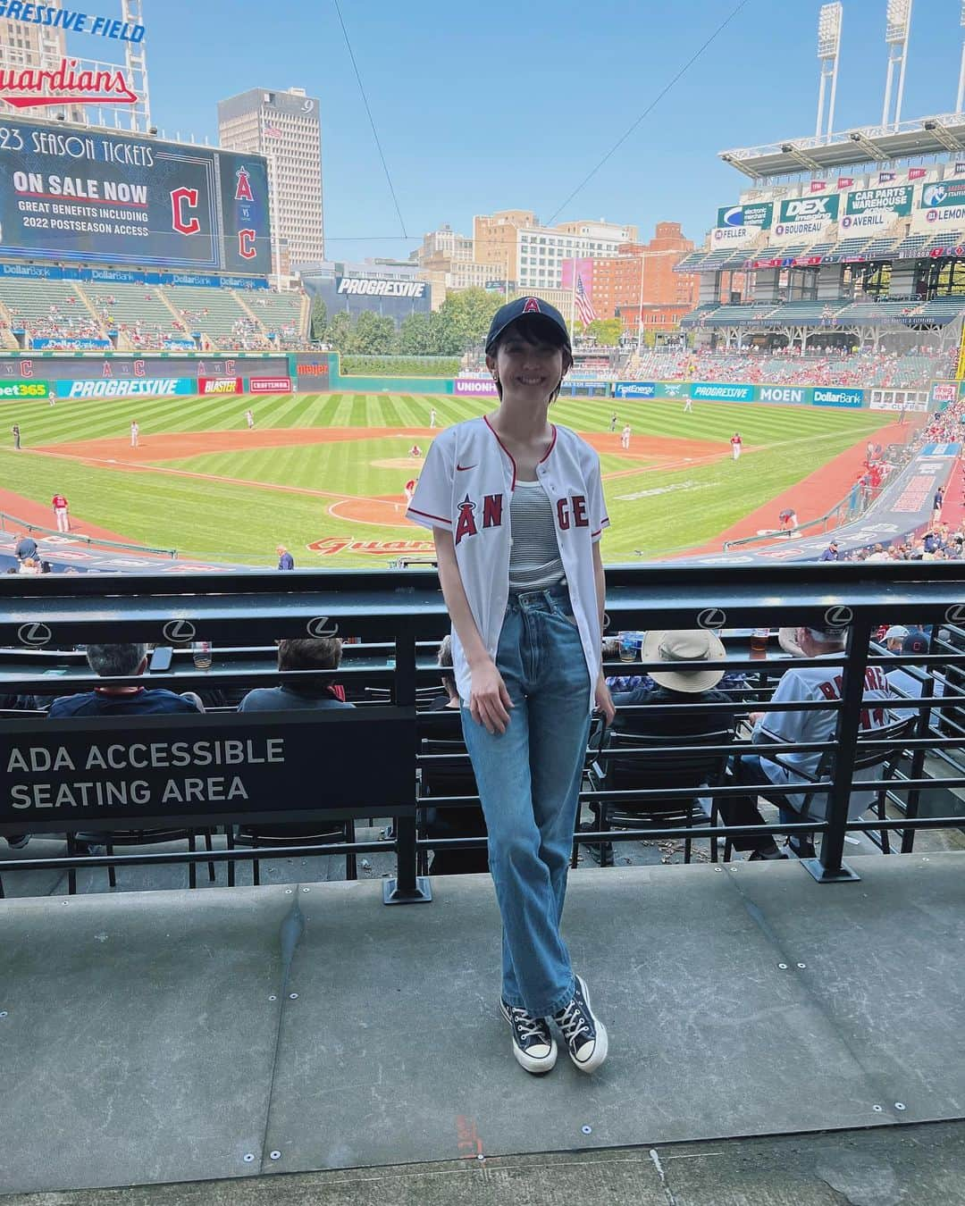 宮司愛海さんのインスタグラム写真 - (宮司愛海Instagram)「🇺🇸③ MLB編 #newyorkyankees  #losangelesangels  #yankeestadium  #progressivefield  #cleveland」12月10日 17時16分 - manami_miyaji