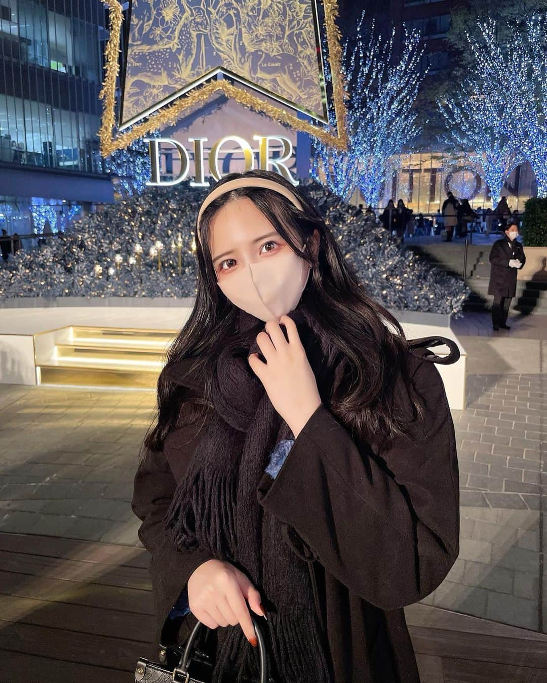 稗田智優さんのインスタグラム写真 - (稗田智優Instagram)「dior♡ カチューシャ好評で嬉しい！ お嬢様風なの💍🫧  #アトリエオブドリームズ #dior #六本木 #イルミネーション2022」12月10日 20時02分 - _chiyuu_