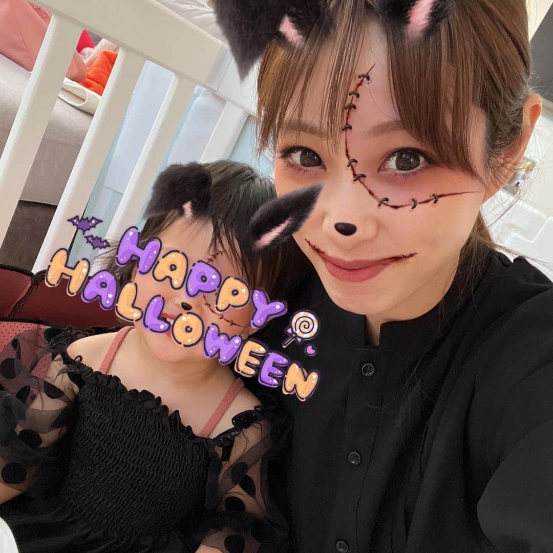 野田彩加さんのインスタグラム写真 - (野田彩加Instagram)「Halloween2022🎃 かぼちゃ🎃と黒猫🐈‍⬛ #halloween #過去pic」12月11日 12時09分 - aya.205