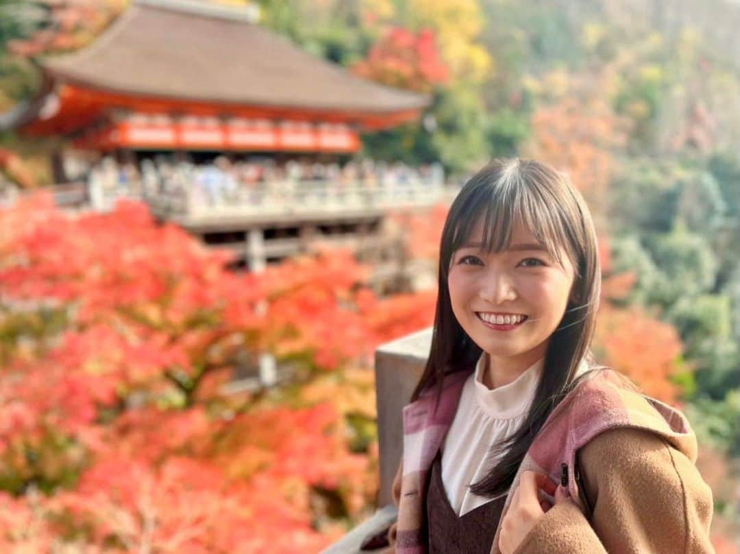 南雲穂波さんのインスタグラム写真 - (南雲穂波Instagram)「先週末の紅葉🍁 ポートレートモードだと紅葉の隙間が気にならない☻  紅葉が終わるとようやく冬気分になれるというか 冬らしい服を着る気になってきます. ニットや手袋を探し出さなきゃ〜  #今年の漢字 なんだろう！ 一票入れておきましたが果たして…  #清水寺 #紅葉狩り #京都紅葉 #メーテレ #アナウンサー #メーテレアナウンサー #名古屋テレビ #名古屋 #nagoya #南雲穂波 私服#bluelabel#callautia#gu」12月11日 20時39分 - honami_nagumo_nbn