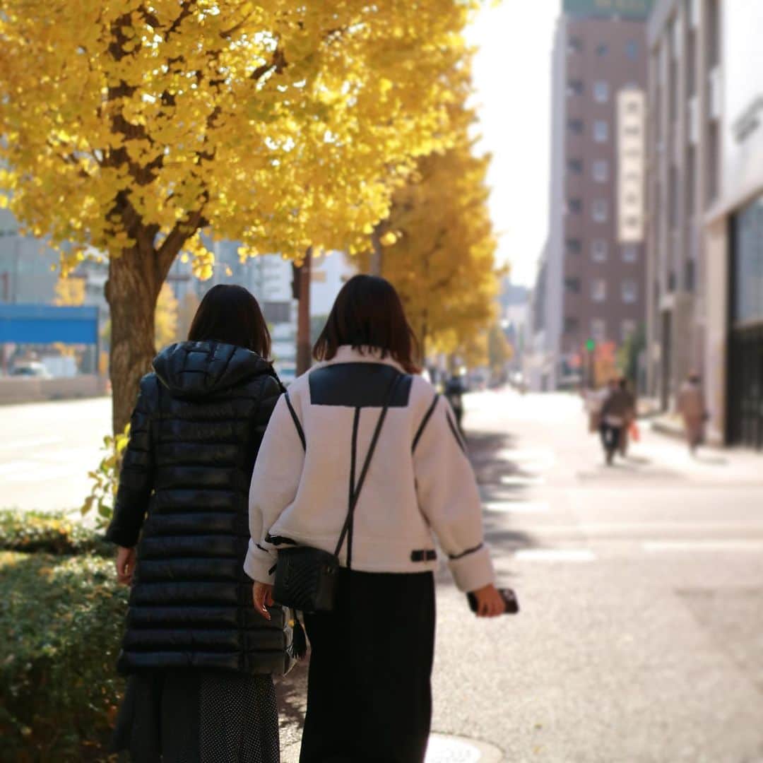 下村彩里さんのインスタグラム写真 - (下村彩里Instagram)「まばゆい黄金色✨  今日は北日本から西日本の日本海側を中心に、雪景色に❄️  黄葉、紅葉など色とりどりの景色ももうすぐ見納めですね。  #福岡 #銀杏 #最後の写真は #ちーちゃん撮影 @chiharu_saito_ex   #下村彩里」12月14日 12時44分 - sairi.shimomura_ex