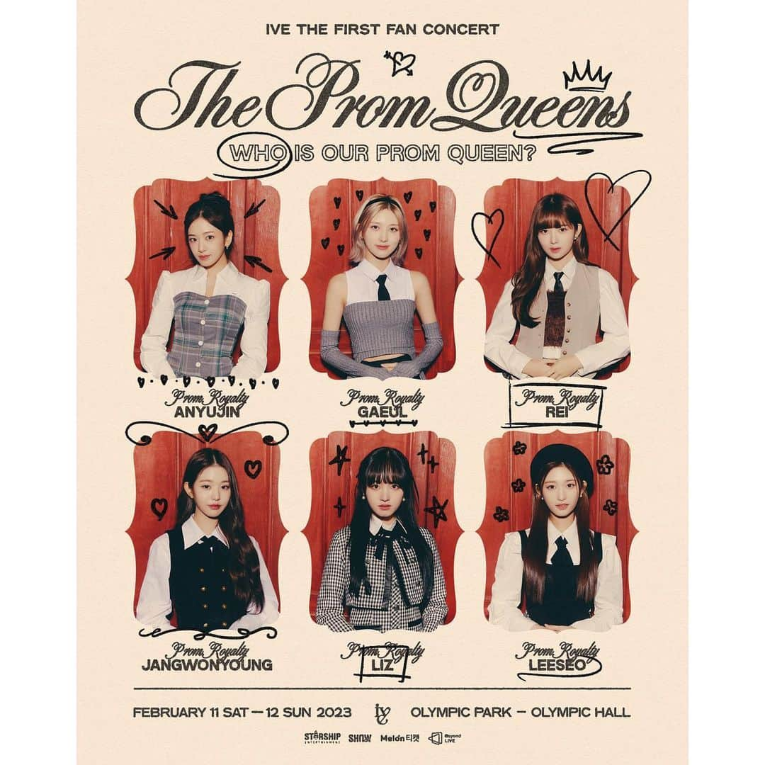 IVEさんのインスタグラム写真 - (IVEInstagram)「IVE THE FIRST FAN CONCERT <The Prom Queens>   👑 일시: 230211 (SAT) 6PM - 0212 (SUN) 5PM 👑 장소: 올림픽공원 올림픽홀  💎 팬클럽 선예매 : 230104 (WED) 8PM ~ 0105 (THU) 11:59PM  💎 일반예매 : 230109 (MON) 8PM ~  https://bit.ly/3jfYvQI  #IVE #아이브 #アイヴ #ThePromQueens」12月19日 14時05分 - ivestarship