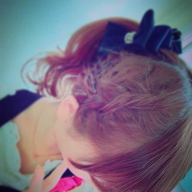 楠みゆうのインスタグラム：「今日はポニーテール💓」