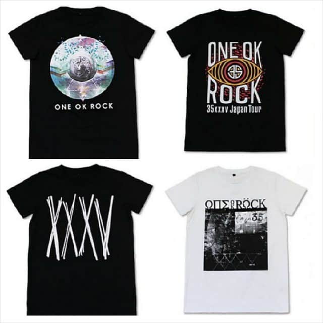 のインスタグラム：「T-shirt ONE OK ROCK "35xxxv" Japan Tour  #oneokrock #oneokrockworld #35xxxv」