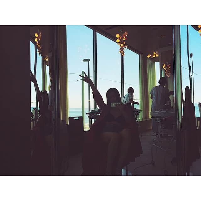 栗山遥さんのインスタグラム写真 - (栗山遥Instagram)「ビュートリアム七里ヶ浜！幸せでしかないなんだこれ！後ろ海ね！🐬🐬🐬」5月11日 9時33分 - harukakuriyama