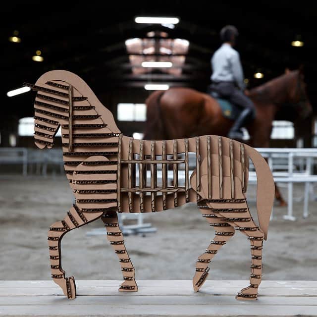 d-torso USのインスタグラム：「#dtorso #horse #3d #puzzle #jigsaw #figurines #fun #making #madeinJapan #love」