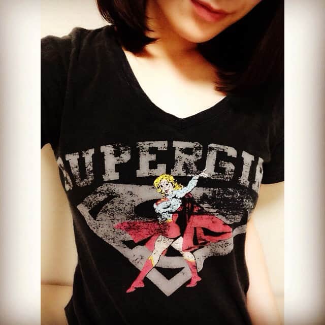 佐藤美希さんのインスタグラム写真 - (佐藤美希Instagram)「ゆるっと。 #supergirl #プリント #Tシャツ #部屋着」5月14日 18時40分 - satomiki0626