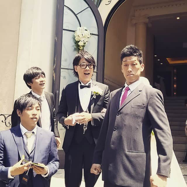 アイパー滝沢さんのインスタグラム写真 - (アイパー滝沢Instagram)「今日は友達の文田の結婚式ホーゥ。くりさんも居るホゥー。」5月17日 12時41分 - t.aipa