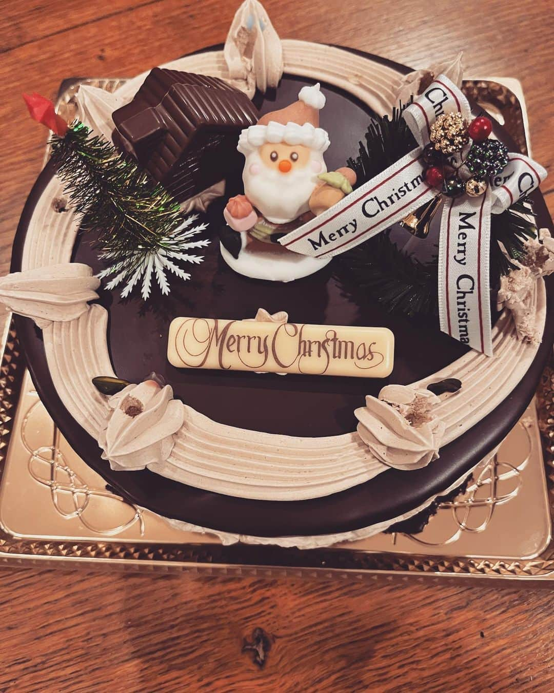 真木よう子さんのインスタグラム写真 - (真木よう子Instagram)「Merry Christmas have fun! チョコレートケーキ チキン一羽 シャンメリー サンタクロースの存在 欲しい物。  その一切は私は子供の頃、目の前になかったけれど、 一生懸命兄のプレゼントを包んでいた母の姿を盗み見た。あの後ろ姿なら忘れない。 #MerryChristmas #甥っ子 #姪っ子」12月24日 21時52分 - yokomaki_official