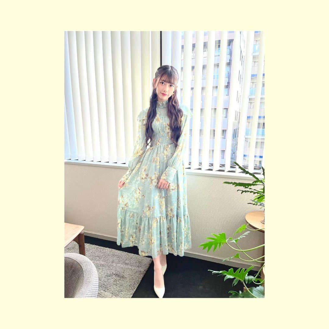 千葉恵里さんのインスタグラム写真 - (千葉恵里Instagram)「☁️ 💟 ☁️ 💟 ☁️ ⁡ ⁡ ⁡ ⁡ ⁡ ⁡ ⁡ ⁡ ⁡ ⁡ ⁡ 可愛すぎる 私服風衣装！♥︎ ⁡ ⁡ 取材day ⁡ ⁡ ⁡ ⁡ ⁡ ⁡ ⁡ ⁡ ⁡ ⁡ ⁡ ♪♪ ⁡ #衣装 #ワンピース #花柄 #花柄ワンピース #花柄ワンピ #緑 #リリーブラウン #lilybrown #hiroskyline #イヤリング #パール #ハーフアップ #編み込み #あみこみ #ヘアアレンジ #巻き髪  ⁡ ⁡」12月24日 21時57分 - eriierii_1027