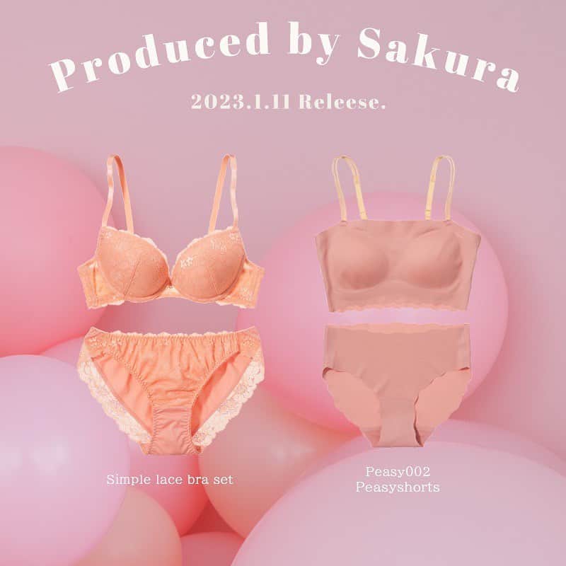 井上咲楽さんのインスタグラム写真 - (井上咲楽Instagram)「. GIRLS by PEACH JOHN から、プロデュースブラを発売します🍑🤍！  私はオレンジ系のものをセレクトしてみました。  2023年1月11日　発売で、この日にインスタライブをするのでぜひ見てください！」12月26日 15時11分 - bling2sakura