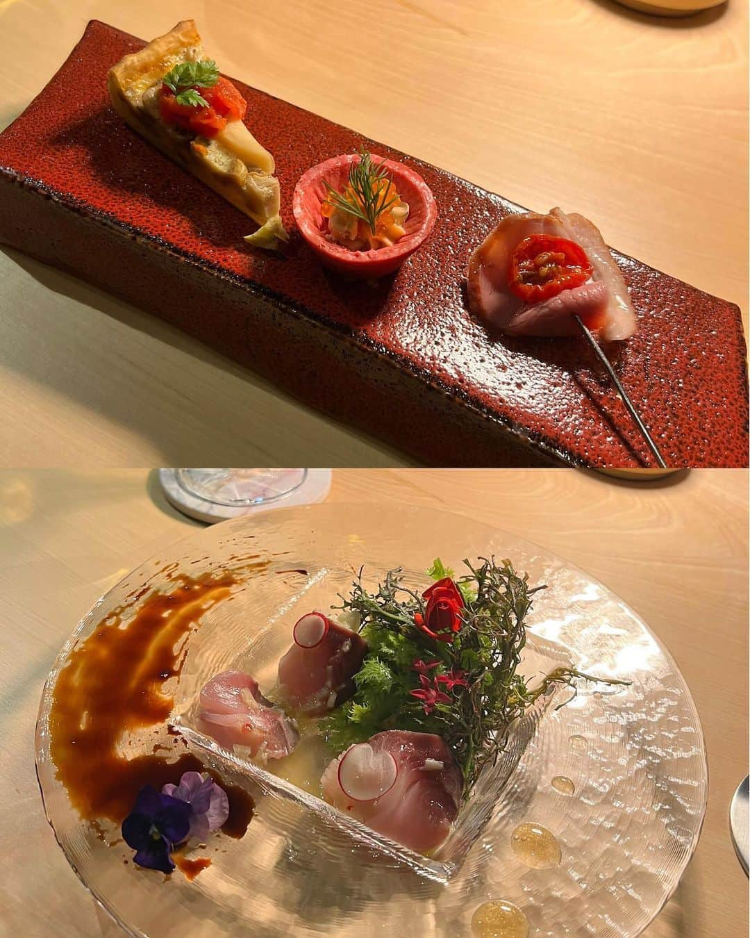 さわいえりさんのインスタグラム写真 - (さわいえりInstagram)「⠀ 五感で楽しむ食事とお酒を堪能できる、現代アート空間🥂  がコンセプトのBARダイニングへ♡  【Bar FIVE Arrows】 @bar_five_arrows   まだOpenしたばかりの 落ち着いた隠れ家BARダイニングです✨  いただいたのはショートコース フレンチ＆スペインがベースの絶品90分コース料理です。  ☑︎先付け3点盛り ☑︎鮮魚のピネグレットソース ☑︎ビスク風鱸のポワレパイ仕立て ☑︎口直しの水菓子 ☑︎ハンギングテンダーロインとビーツのフライ ☑︎DONABEご飯 ☑︎飲むザッハトルテ  季節の食材を使用するので その時によってメニューが変わるそう♪ お料理も鮮やかで綺麗✨ そしてどれもとても美味しいの🥰  バーテンダーの方におすすめのドリンクを聞いて注文☺︎ かなり映えな美しいカクテルに感動♪  デートはもちろん、女子会にもおすすめのお店💕  📍東京都新宿区西新宿１丁目１３−１  Bar FIVE Arrows 今佐ビル 6F  PR @bar_five_arrows #BFAスタイル #クリエーションカクテル #新宿グルメ #新宿ディナー #新宿ワイン #新宿カクテル #BFA #新宿BAR」12月31日 19時23分 - beauty_eri7