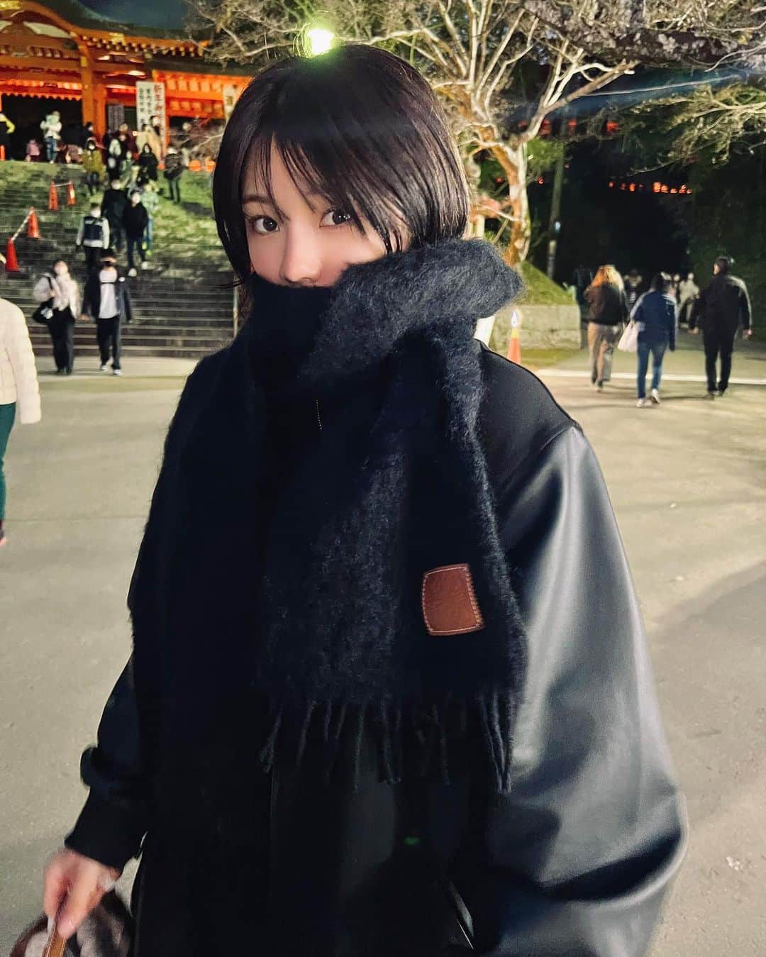 大川成美さんのインスタグラム写真 - (大川成美Instagram)「香取神宮へ ． 昨年は、お世話になりました。 今年もよろしくお願い致します」1月1日 22時44分 - naru_coco