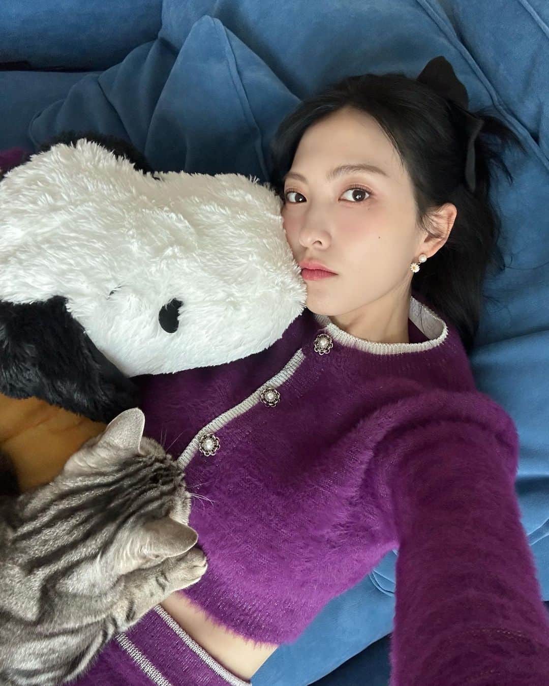 知英さんのインスタグラム写真 - (知英Instagram)「열정 열정 열정! 그녀와 데이트 한 날💜  @mukyeo_dream 🍚🥄🥢😋✨」1月5日 17時16分 - kkangjji_
