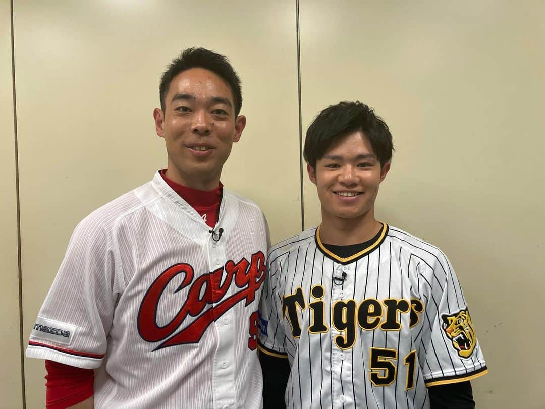 阪神タイガースさんのインスタグラム写真 - (阪神タイガースInstagram)「昨年末に#中野拓夢 選手が収録に参加したTBS「ジョブチューン プロ野球SP」は、1月14日(土)19:00から放送です！中野選手が番組内でギネス世界記録にも挑戦しました！ぜひご覧ください！ #TBS #ジョブチューン  #中野拓夢 選手 #ネプチューン #堀内健 さん #バナナマン #設楽統 さん #日村勇紀 さん #秋山翔吾 選手 #牧秀悟 選手 #髙部瑛斗 選手 #山崎晃大朗 選手 #小笠原慎之介 選手 #山本里菜 アナウンサー」1月6日 21時28分 - hanshintigers_official