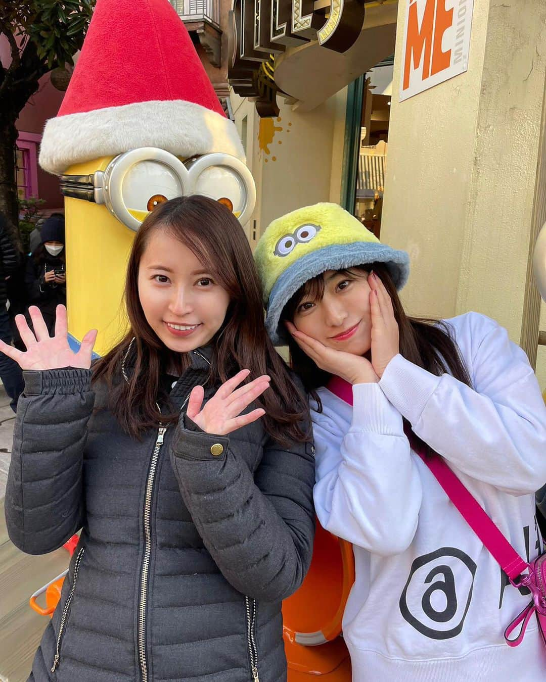 白戸ゆめのさんのインスタグラム写真 - (白戸ゆめのInstagram)「👯‍♀️  中濱さんとユニバ 職場変わっても仲良くしてくれてうれしい 今年も宜しくね😘  #ユニバ #USJ #マリオ #年末ユニバ #激混み #ピアス無くした #またキャラもの爆買いした #キャラに弱い #被り物にも弱い」1月8日 1時53分 - yumeno.s_