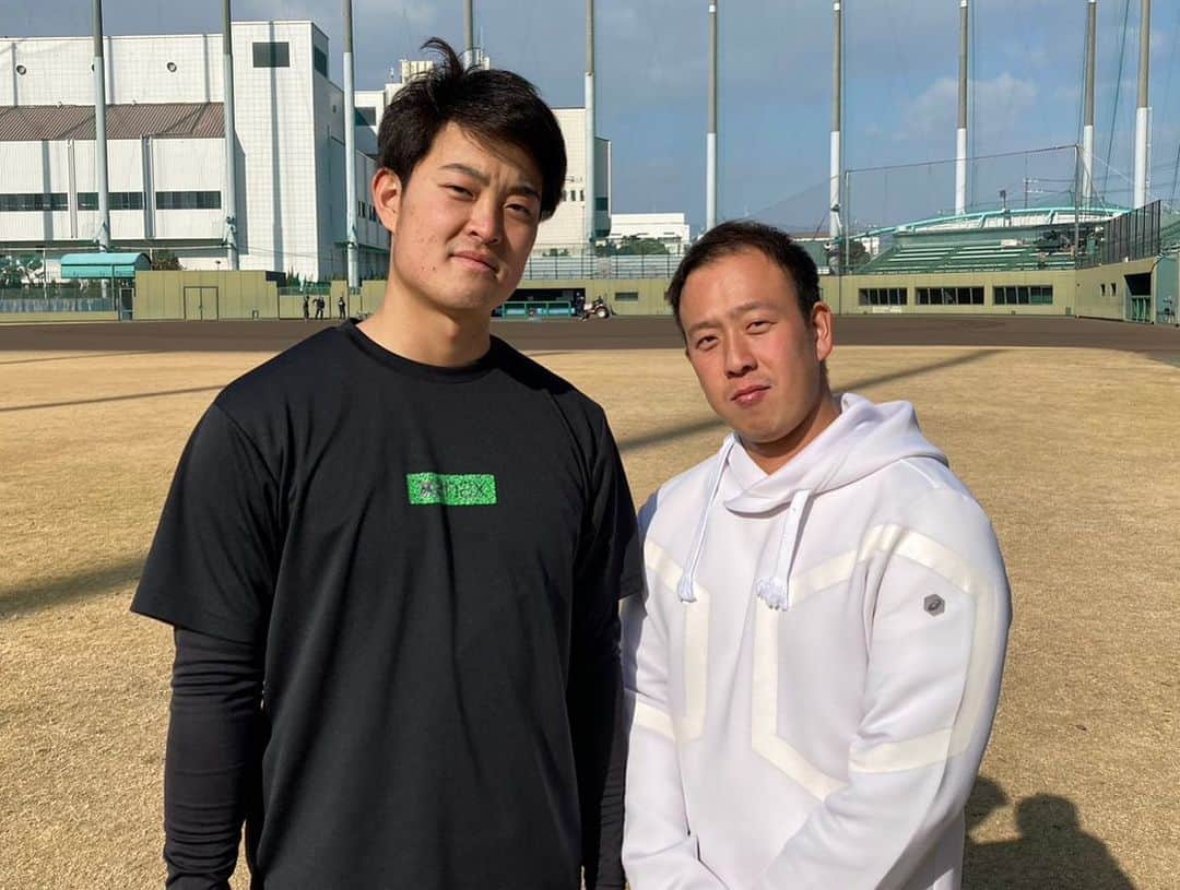 阪神タイガースさんのインスタグラム写真 - (阪神タイガースInstagram)「鳴尾浜球場で自主トレを行なっている選手たちを撮影しました📸 #望月惇志 選手 #才木浩人 選手 #豊田寛 選手 #谷川昌希 BP #阪神タイガース  #ARE」1月8日 16時18分 - hanshintigers_official