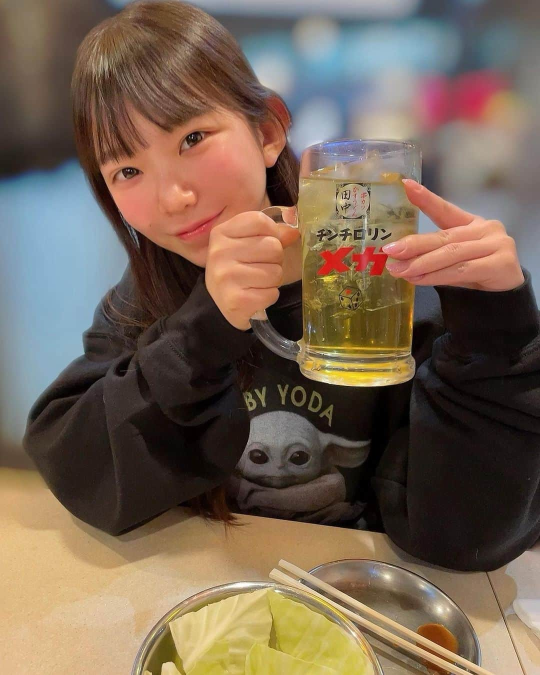 長澤茉里奈さんのインスタグラム写真 - (長澤茉里奈Instagram)「みほ @10mi_ho に田中の楽しさ教わった 楽しすぎた #串カツ田中 #チンチロ #ゾロ目2回出た #でもメガの方が嬉しい #jj #ジャスミン焼酎ジャスミン茶割り #すっぴん楽すぎる」1月9日 23時03分 - marinanagasawa1008