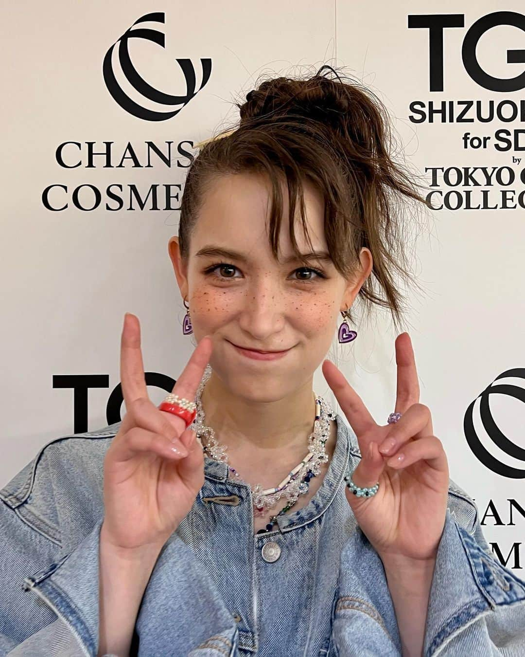 トラウデン直美さんのインスタグラム写真 - (トラウデン直美Instagram)「昨日のTGC静岡✨  よくみるとそばかすちゃんでした❤️」1月15日 12時27分 - naomi_trauden_