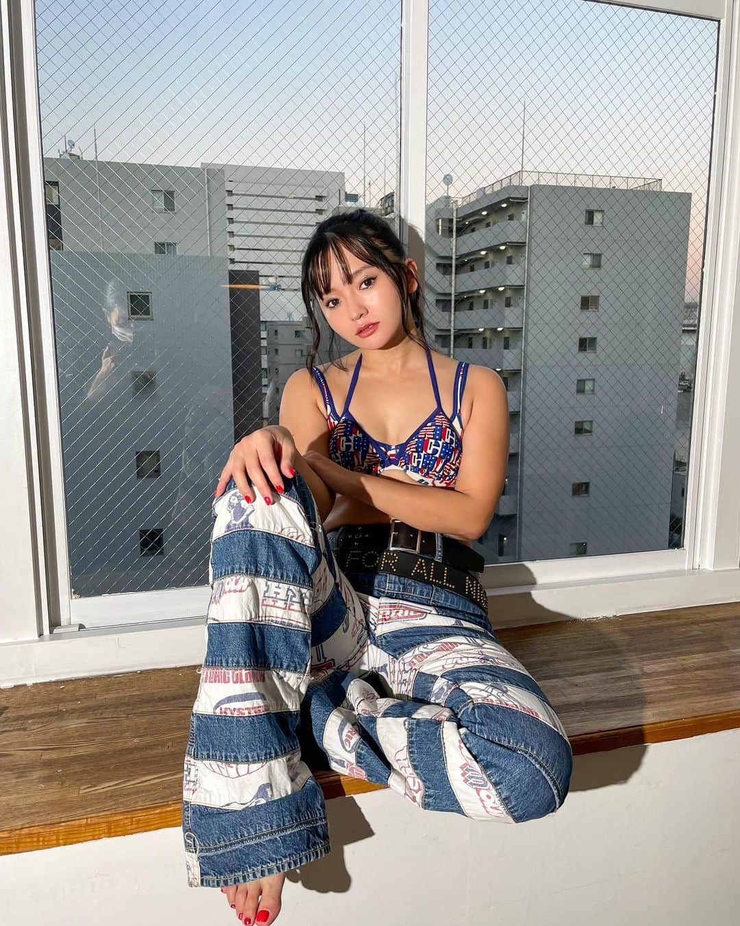 西永彩奈さんのインスタグラム写真 - (西永彩奈Instagram)「ポニーテール💙 . . @hystericglamour_tokyo  photo by @yuri_horie_  styled by @moannu  . . #グラビア#グラビアアイドル#HYSTERICGLAMOUR」1月20日 10時49分 - nishinagaayana