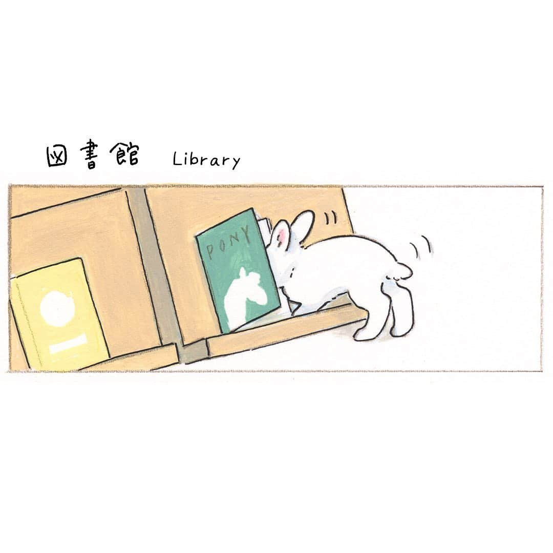 森山標子(しなこ)/Schinakoさんのインスタグラム写真 - (森山標子(しなこ)/SchinakoInstagram)「Library 📚 「図書館」📗🐇📙」1月21日 11時11分 - schinako