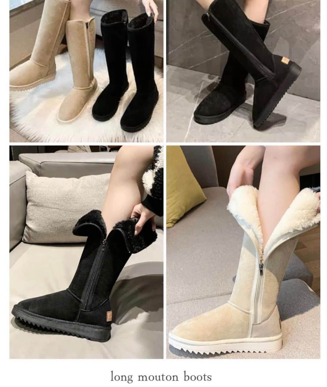 熊田曜子さんのインスタグラム写真 - (熊田曜子Instagram)「ミニスカニットワンピには @selectshop.siriusblue のムートンロングブーツを合わせたよ👢 あったかくて幸せ💗  #ロングブーツ　#ムートン　#ムートンロングブーツ　#靴　#boots #ブーツ　#fashion #winter」1月24日 7時45分 - kumadayoko