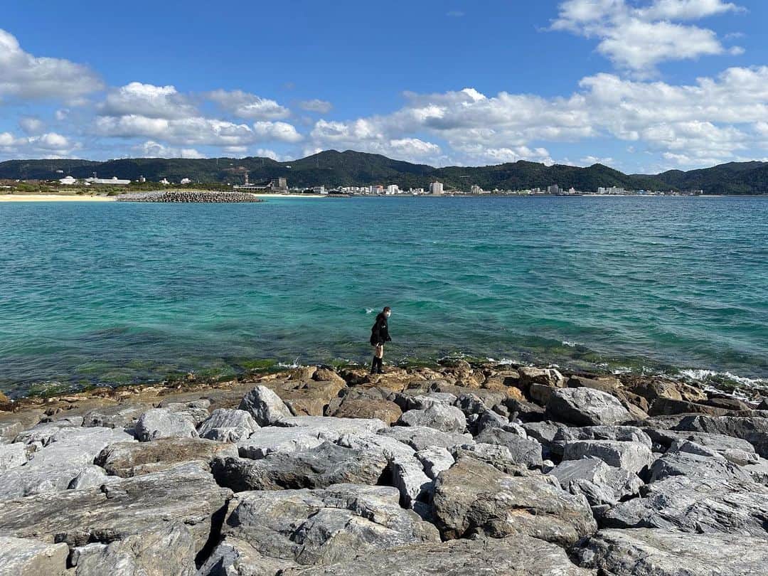 高城れにさんのインスタグラム写真 - (高城れにInstagram)「💜「ねーねー見て！海ぶどういっぱいある」 マネさん「どれどれ…これコケだよ🤫」  って会話してる。笑  #沖縄観光 #海ぶどう」1月27日 17時15分 - takagireni_official