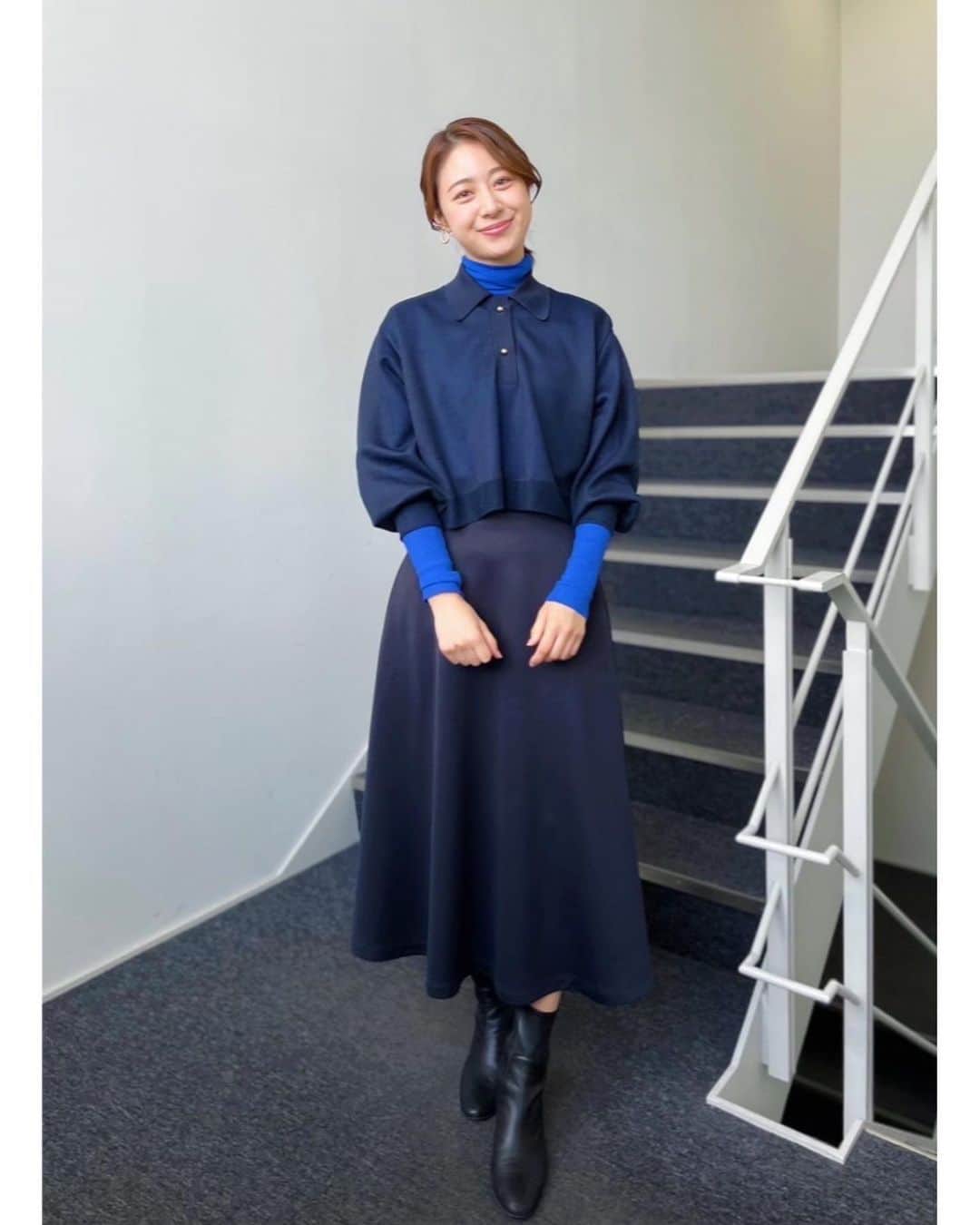 林美沙希さんのインスタグラム写真 - (林美沙希Instagram)「. 今週もお疲れ様でした🏃‍♀️ ストーリーにあげた衣装、 お問い合わせ頂いたので載せます。 寒い日には重ね着が欠かせませんね😊🙌  #annニュース #ワイドスクランブル #林美沙希 #衣装 #ootd #良い週末をお過ごしください」1月27日 18時11分 - misaki0hayashi