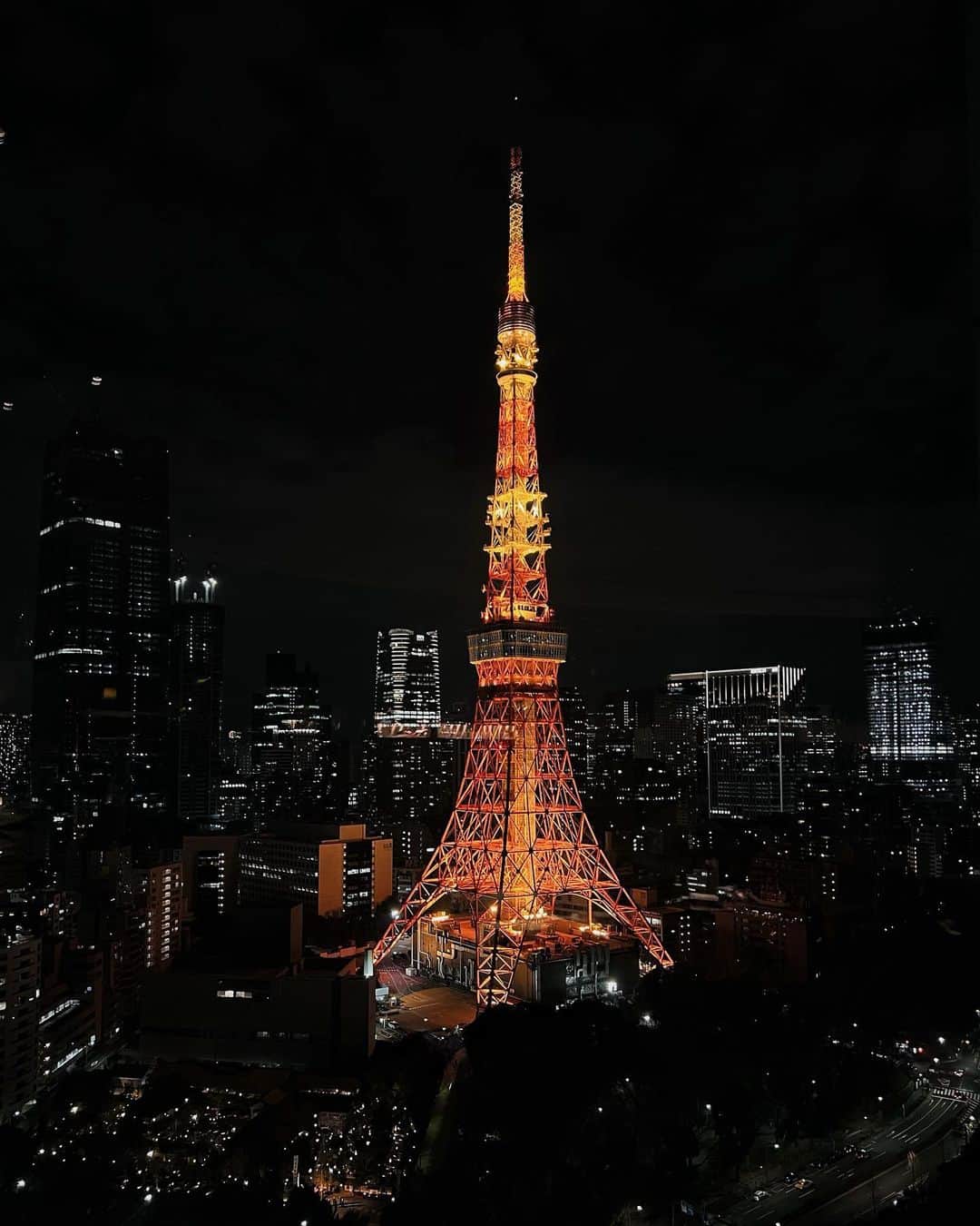 Vavaさんのインスタグラム写真 - (VavaInstagram)「180度落地玻璃看著東京的夜景 配上近在眼前的鐵塔有夠浪漫🌹 大家地圖可以搜尋「王子大酒店」 就在33樓 各種餐點食物酒精和非酒精都很優秀🥹🥹🥹」1月28日 0時05分 - rachellievava