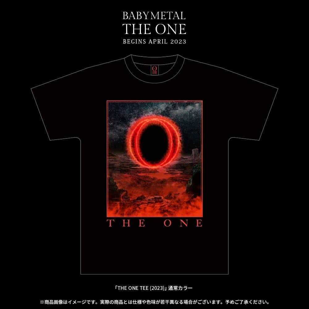 BABYMETALさんのインスタグラム写真 - (BABYMETALInstagram)「⭕️THE OTHER ONE - DIGITAL GALLERY登録者限定!! 2023年度「THE ONE」最速先行登録決定!!  「THE ONE」エントリーアイテム 「THE ONE TEE (2023)」限定カラー GOLD/通常カラー 👕明日正午より予約スタート!!  【限定カラーGOLD 早期購入締切】 2.5(日)23:59までのご注文で4月公演前に発送予定!!  #BABYMETAL」1月29日 19時00分 - babymetal_official